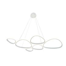 Gulf LED chandelier in white, 4000K
