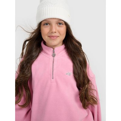 5. 4FWarm oversize fleece with stand-up collar for girls 4F 4FJRAW25TFLEF441-54S