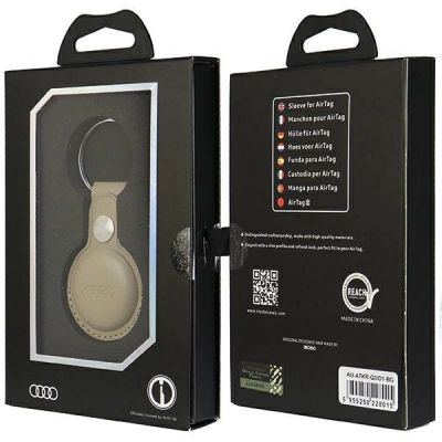 7. Audi Synthetic Leather AirTag case - beige