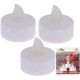 8. SET OF 3 LED TEA LIGHT CANDLES WITH GLITTER