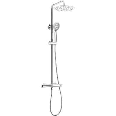 Rain shower with thermostatic shower tap