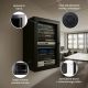 16. Extralink 12U 600x450 Black Wall-Mounted Rack Cabinet
