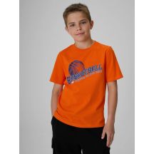 Boy's regular printed T-shirt 4F 4FJRSS26TTSHM4278-70S