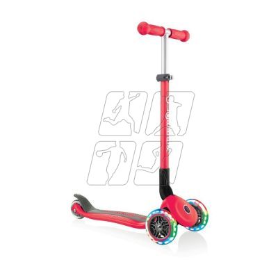 Globber Primo Foldable Lights 3-Wheel Scooter 432-102-2 New Red