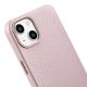 10. iCarer Litchi Premium Leather Case iPhone 14 Plus Magnetic Leather Case with MagSafe Pink (WMI14220711-PK)