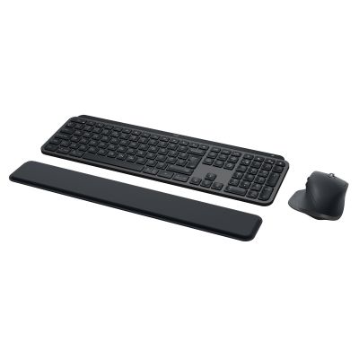 3. Logitech MX Keys combo for Business Gen 2 keyboard Mouse included Office RF Wireless + Bluetooth QWERTY American International Graphite